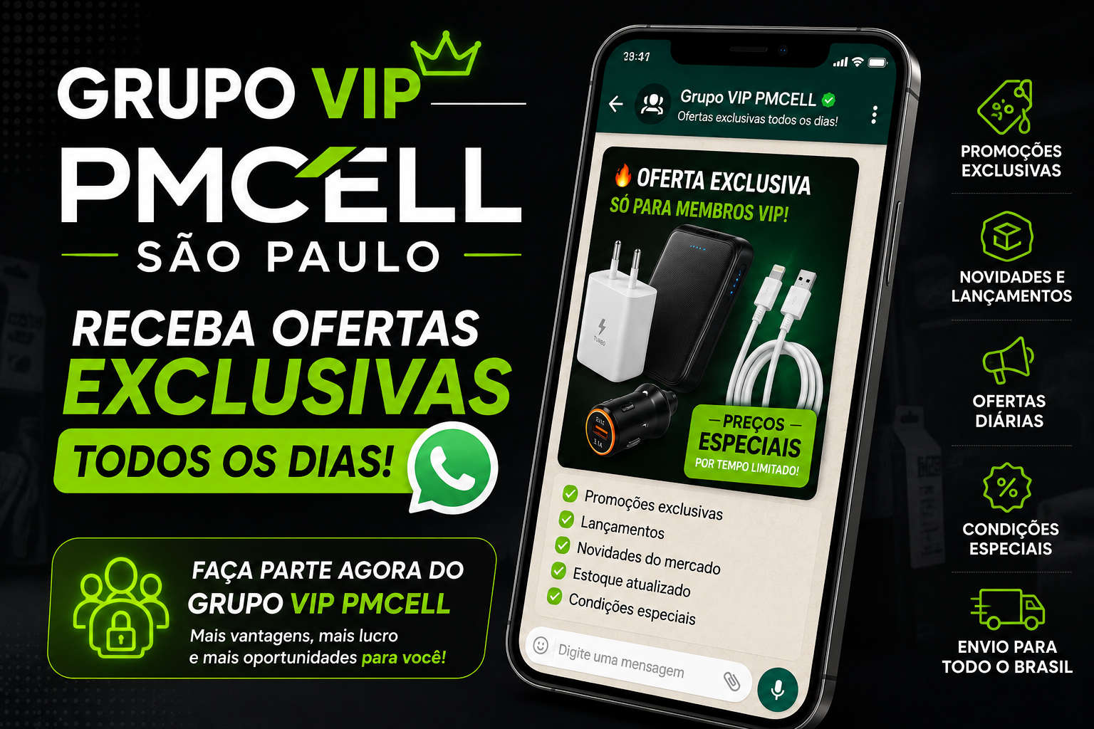 Grupo VIP PMCELL: Receba Ofertas Exclusivas