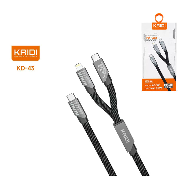 Cabo 3 em 1 Kaidi KD-43 #saldão