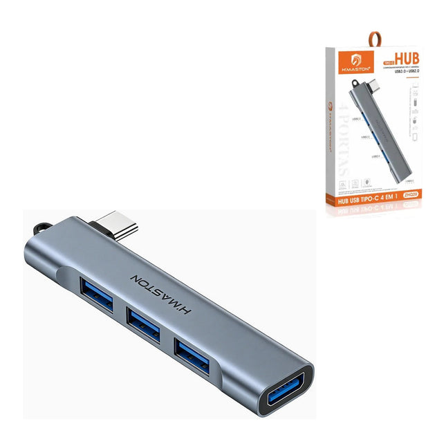 Hub USB Tipo-C 4 em 1 H'Maston ZHQ20