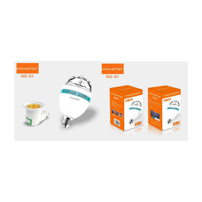 Lâmpada Led Giratória Globo ND-01