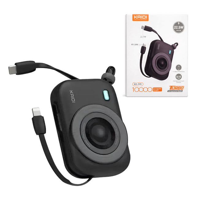 Carregador Portátil Compacto KD-999