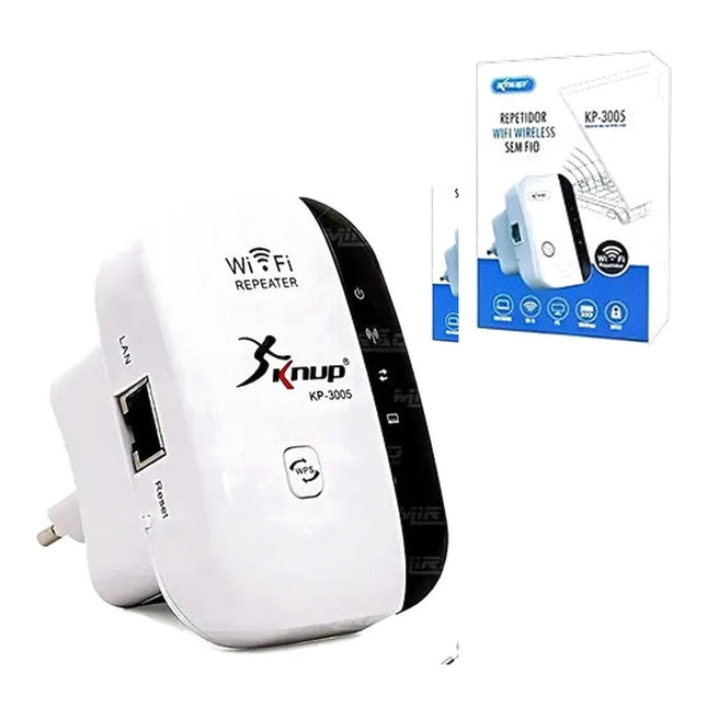 Repetidor WiFi Knup KP-3005 4 Antenas 2.4GHz 300Mbps
