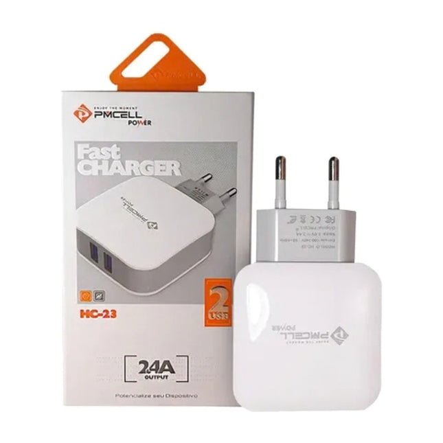 Fonte Carregador 2 USB Pmcell HC23 #saldão