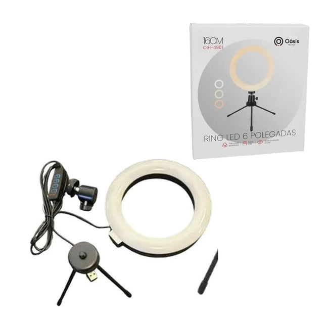 Ring Light 6 Polegadas Usb com Tripé