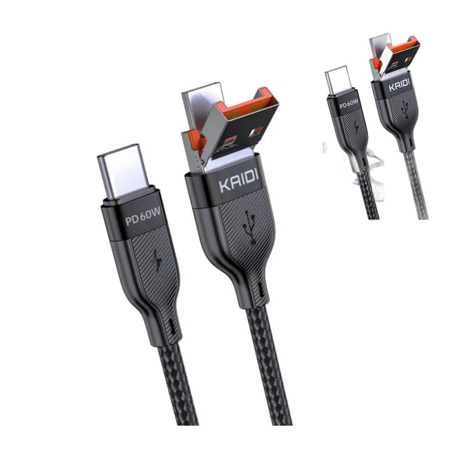 Cabo Carregamento Kaidi 2 Em 1 Tipo CC Kd-2505cc