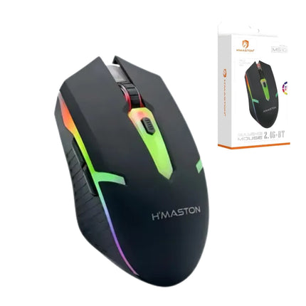 Mouse sem Fio Conexão Bluetooth com Luz Led H'Maston MS10