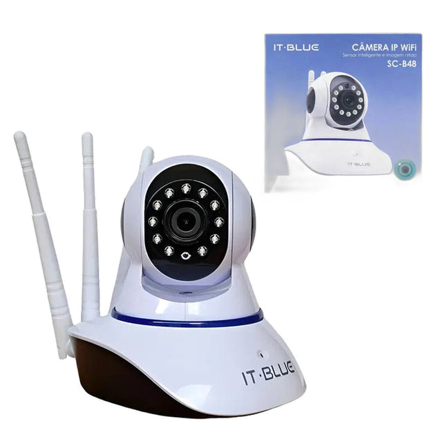 Câmera Segurança 3 Antenas Robo Baba Pet Ip Wifi Noturna SC-B48