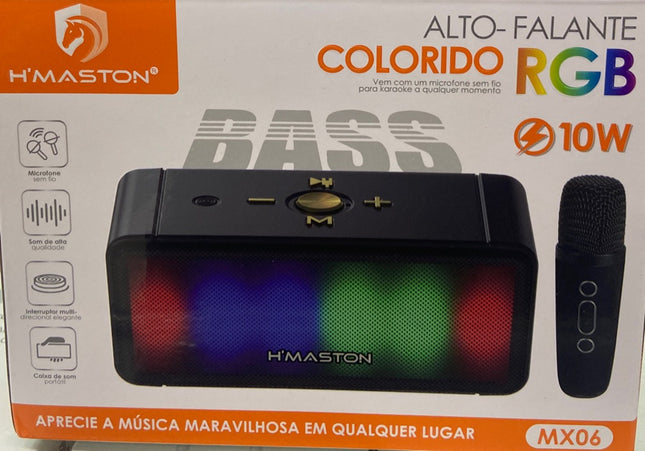 Caixa de som Bluetooth portátil H'Maston MX06