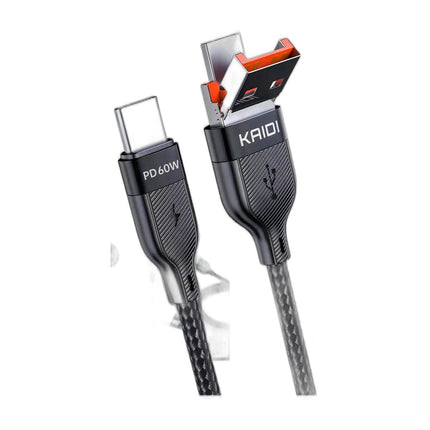 Cabo Carregamento Kaidi 2 Em 1 Tipo CC Kd-2505cc