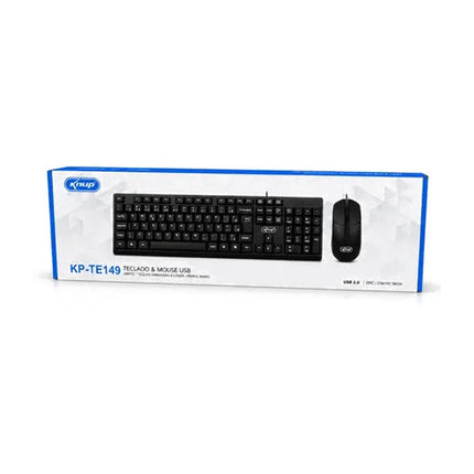 Teclado e Mouse USB para PC e Notebook KP-TE149