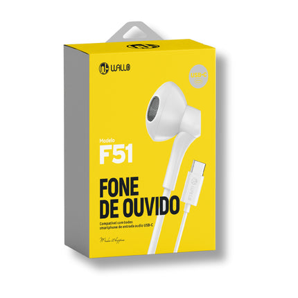 Fone de Ouvido com Fio F-51