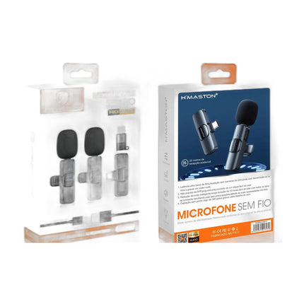 Microfone Lapela Hmaston Tipo C - iPhone MK17