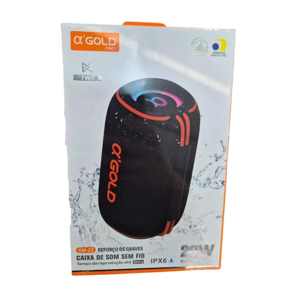 Caixa de Som Bluetooth Portátil Sem Fio SM-22