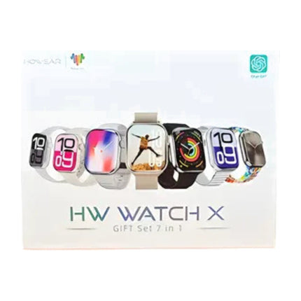 Relógio Smartwatch Hw Watch X com 7 Pulseiras