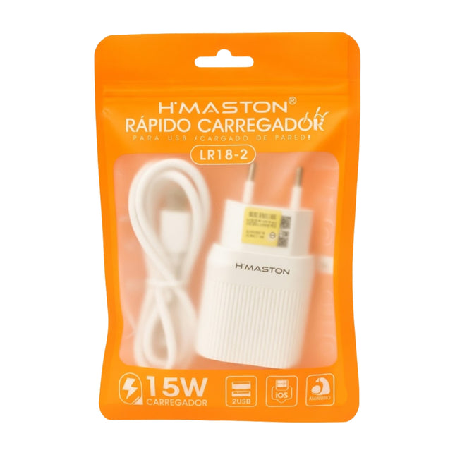 Carregador Rápido para iPhone H'Maston LR18-2