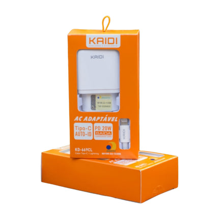 Carregador Tipo C+IOS KD-669CL