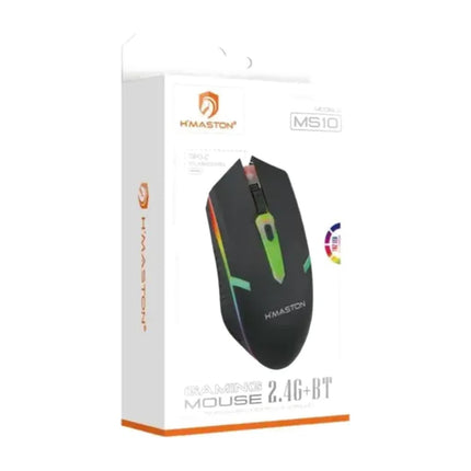 Mouse sem Fio Conexão Bluetooth com Luz Led H'Maston MS10