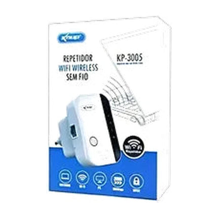 Repetidor WiFi Knup KP-3005 4 Antenas 2.4GHz 300Mbps