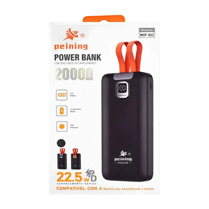 Carregador Portátil Power Bank 20.000mah WUP-833