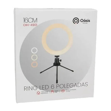 Ring Light 6 Polegadas Usb com Tripé