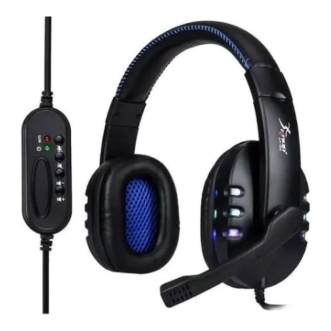 Headset Gamer USB com LED e Microfone Knup KP-359