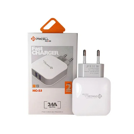Fonte Carregador 2 USB Pmcell HC23 #saldão