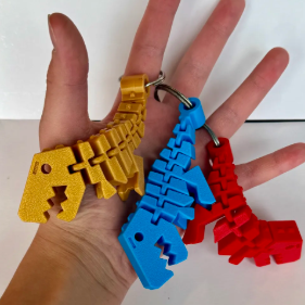 Chaveiro Dinossauro Articulado T-Rex Flexível Tendência Premium