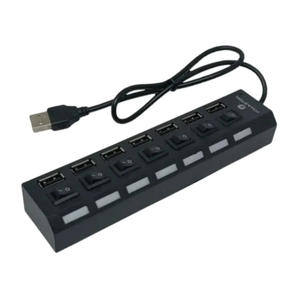 Hub USB 7 Multi Portas H'Maston HA02 #saldão