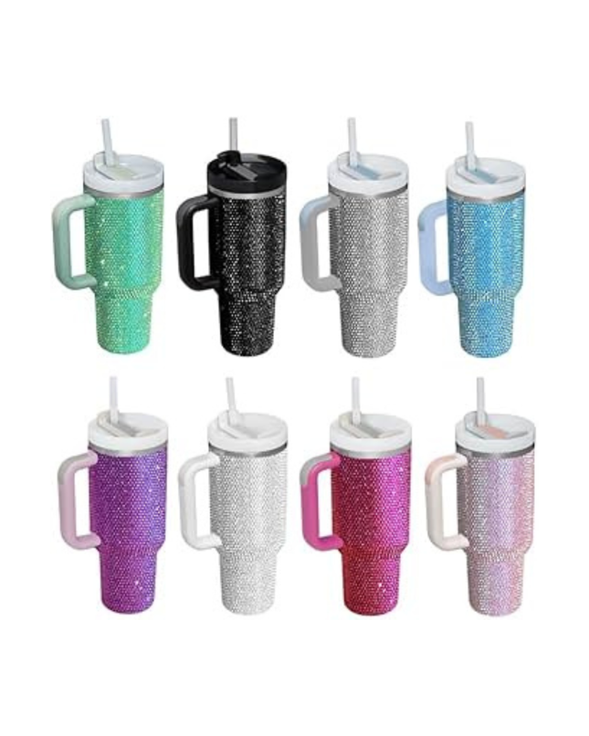 Copo Térmico 1200ml - Strass Brilhante