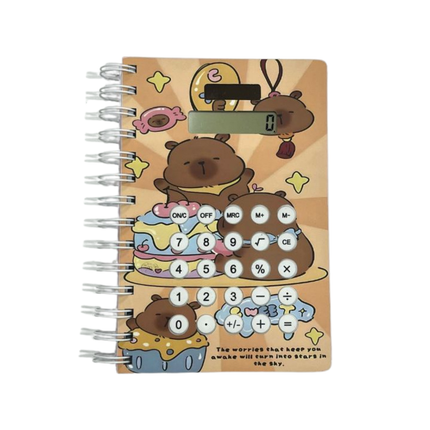 Caderno Calculadora Capivara