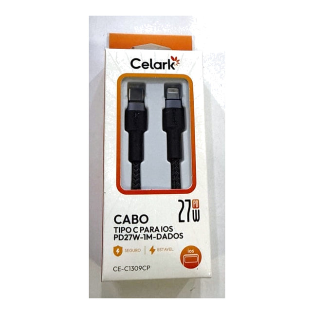 Cabo Tipo C para iOS 27W 1 Metro Trançado CE-C1309CP