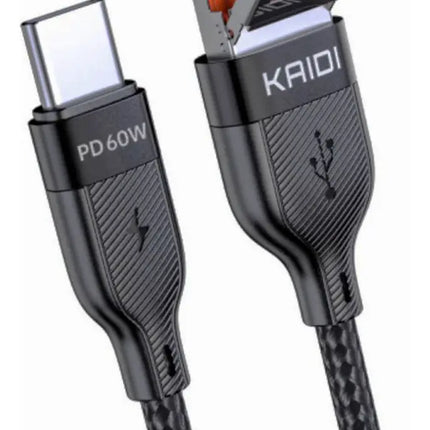 Cabo Carregamento Kaidi 2 Em 1 Tipo CC Kd-2505cc