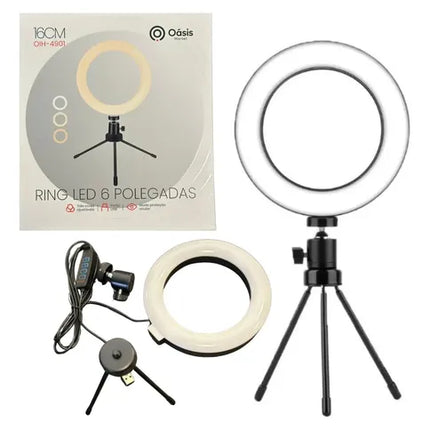 Ring Light 6 Polegadas Usb com Tripé