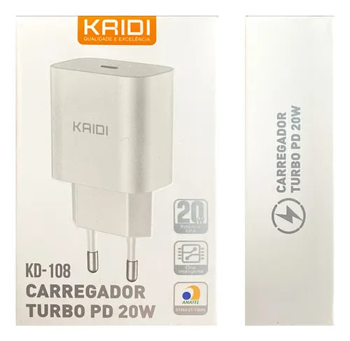 Carregador Turbo 20W KD-108