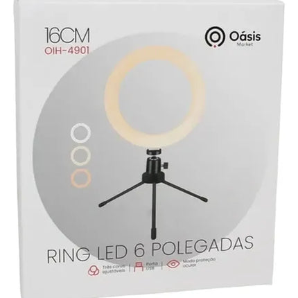 Ring Light 6 Polegadas Usb com Tripé
