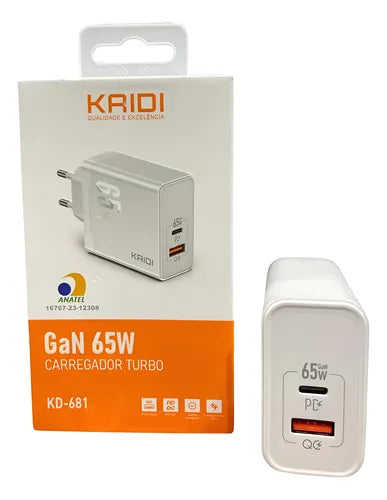 Carregador Turbo 65W KD-681