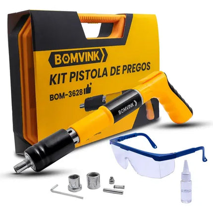 Kit Pistola de Pregos Bomvink BOM-3628