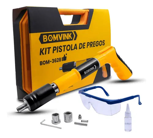 Kit Pistola de Pregos Bomvink BOM-3628