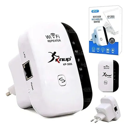 Repetidor WiFi Knup KP-3005 4 Antenas 2.4GHz 300Mbps