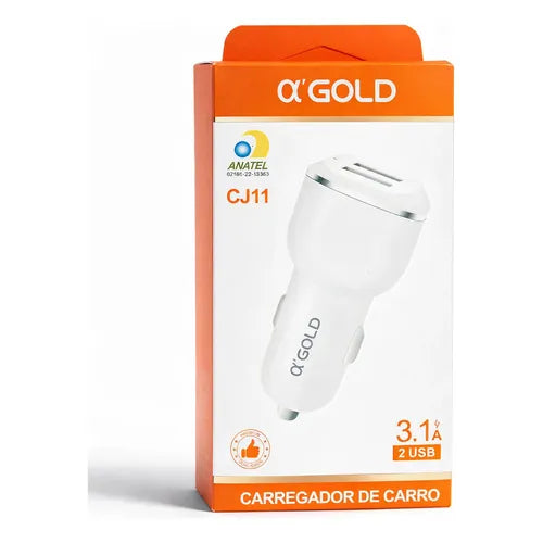 Carregador de Carro 2 USB CJ11