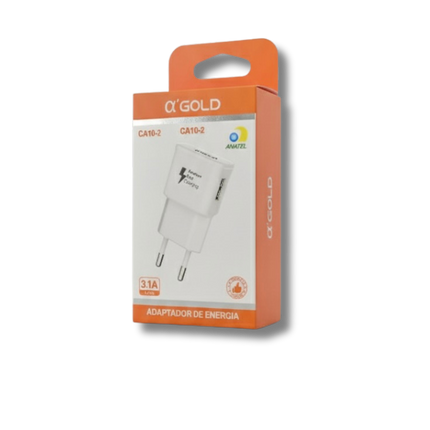 Fonte Carregador USB A'gold CA10-2