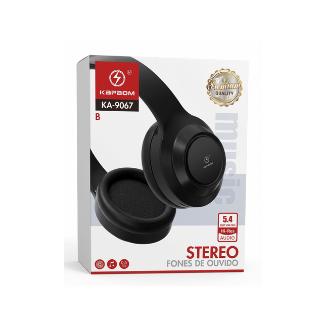 Fone Bluetooth Headphone Kapbom KA-9067