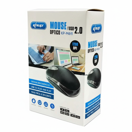 Mouse Com Fio Knup KP-M611