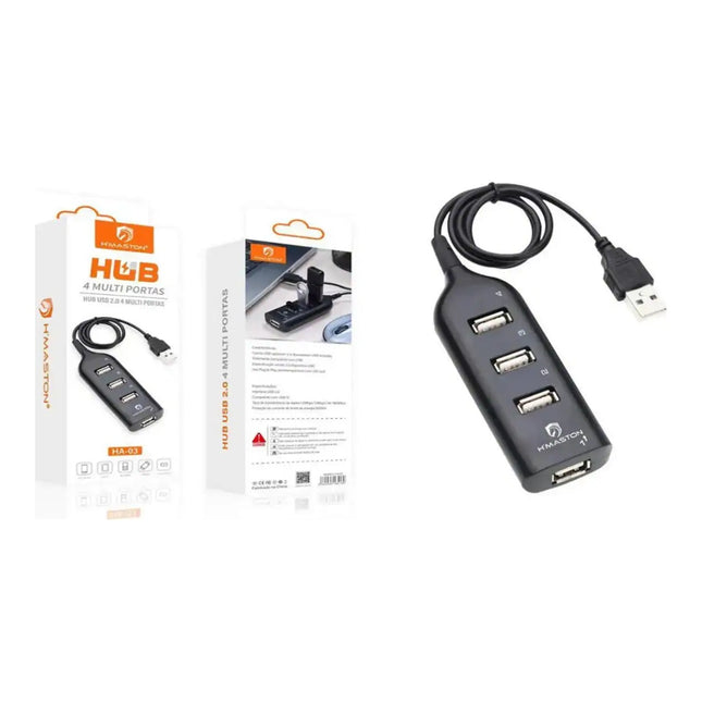 Hub USB 2.0 4 Portas H'Maston HA-03