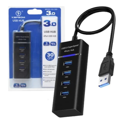 Hub USB 3.0 4 Portas 5Gbps Kapbom KA-1169