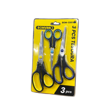 Kit 3 Tesouras BOM-3301
