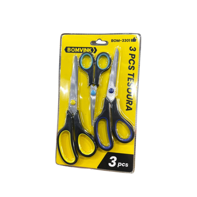 Kit 3 Tesouras BOM-3301