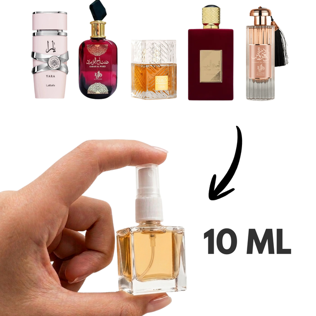 Kit 5 Decantes Perfumes Árabes Femininos - Melhores Fragrâncias