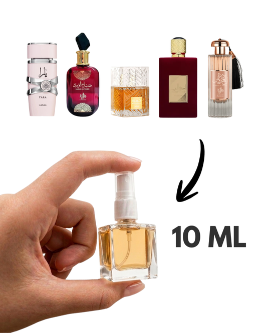 Kit 5 Decantes Perfumes Árabes Femininos - Melhores Fragrâncias