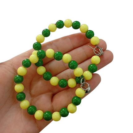 Kit 12 Unidades - Brinco Verde e Amarelo